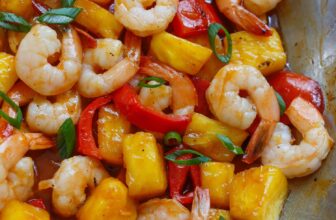 Candy and Spicy Pineapple Shrimp Stir Fr...